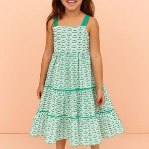 Mini Boden Floral Print Tiered Sundress | Girls Size 4-5Y